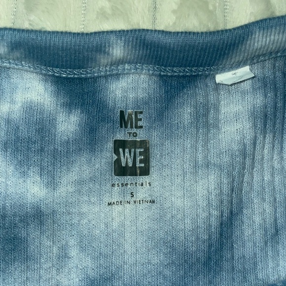 “Me to We” blue and white tie dye sweater! - Picture 3 of 4